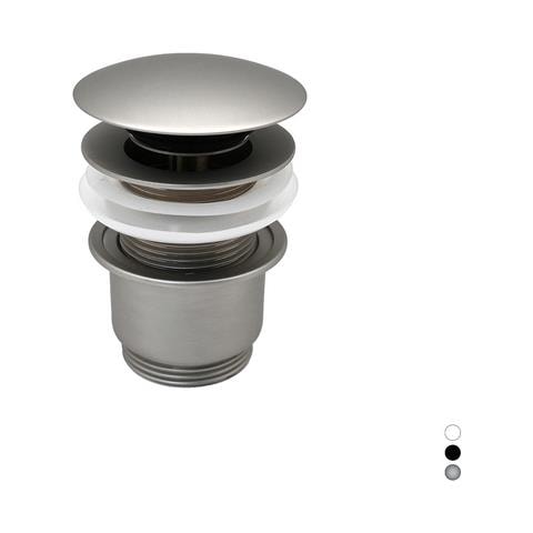 Piletta Click-clack Senza Troppo Pieno Bianco Opaco Pilette - Foto 1