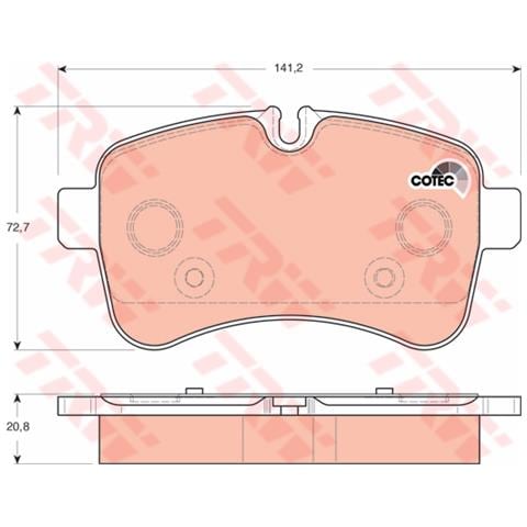 Pattini Freno Iveco Daily Iii 40c12 V, 40c14 V /p Gdb1748 - Foto 1