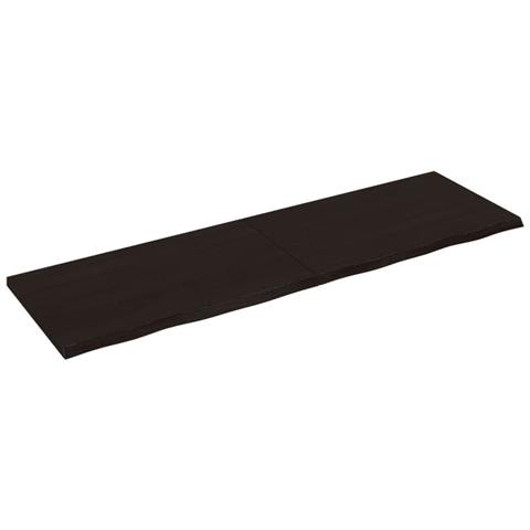 Piano Tavolo Marrone 200x60x (2-4) cm Rovere Massello Trattato - Foto 1
