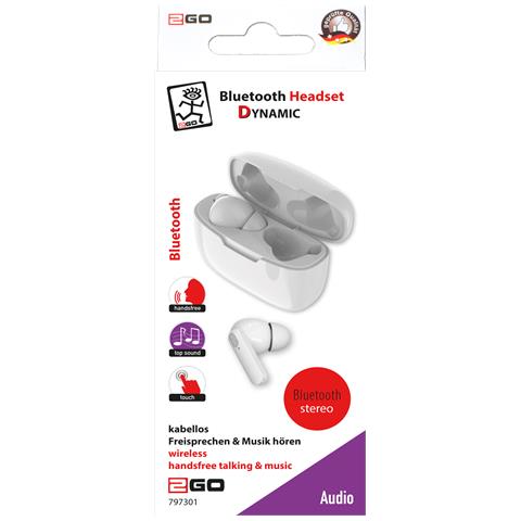 TWS Dynamic Auricolare Wireless In-ear Musica e Chiamate Bluetooth Bianco - Foto 3