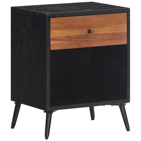 Comodino 40x30x50 Cm In Legno Massello Di Teak - Foto 1