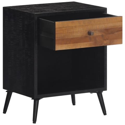 Comodino 40x30x50 Cm In Legno Massello Di Teak - Foto 2