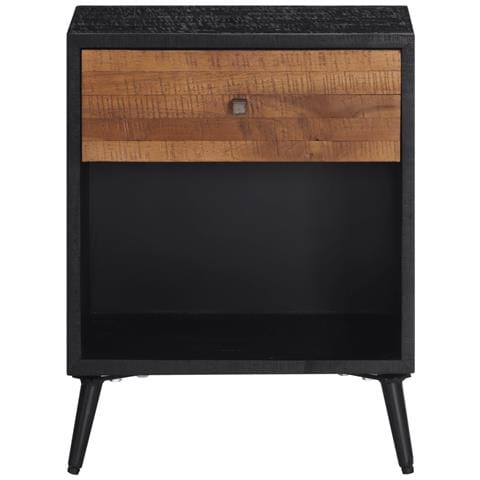 Comodino 40x30x50 Cm In Legno Massello Di Teak - Foto 3