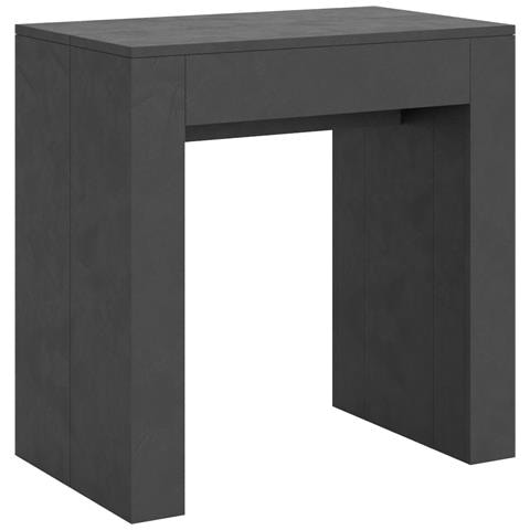 Consolle Allungabile 78x47/299 Cm Allin - Antracite Spatolato - Foto 6