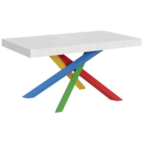 Tavolo Allungabile 90x160/264 Cm Volantis Telaio Gambe 4 Colori (b) - Quercia Natura - Foto 1
