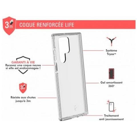 Cover Rinforzata Per Samsung Galaxy S22 Ultra 5g Life, Trasparente - Foto 2