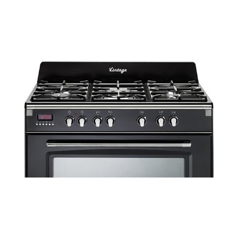 Cucina Elettrica MEM 965 NN ED 5 Fuochi a Gas Forno Elettrico Multifunzione Termoventilato Classe A Dimensioni 90 x 60 cm Colore Nero Mastercook - Foto 3