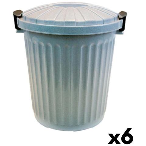 Secchio Della Spazzatura Con Coperchio 23 L (6 Unità) - Foto 1
