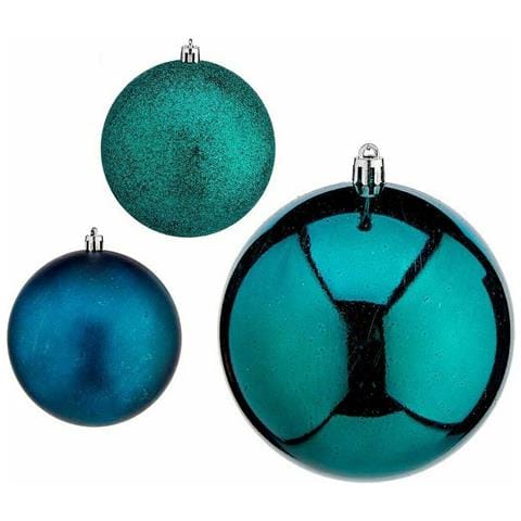 Set Di Palline Di Natale Azzurro Plastica 10 X 11 X 10 Cm (16 Unità) - Foto 2
