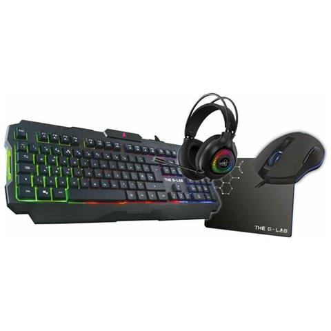 Tastiera e Mouse Cablato 3760162067033 per Gaming (Layout Francese) Colore Nero - Foto 1