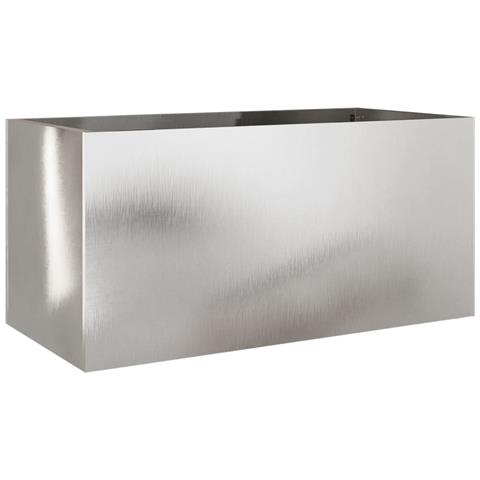 Fioriera Argento 62x30x29 cm in Acciaio Inox - Foto 1