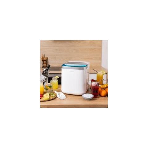 08052 macchina per cubetti di ghiaccio Macchina per la produzione di cubetti di ghiaccio integrata /indipendente 15 kg / 24h 150 W Blu, Trasparente, Bianco - Foto 10