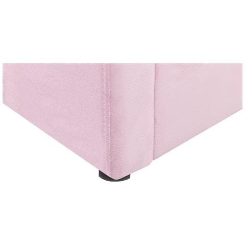 Letto Contenitore Velluto Rosa 90 X 200 Cm Anet - Foto 8