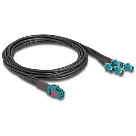 90125 Cavo Coassiale 1 M Mini Fakra Z 4 X Fakra Z Nero, Blu - Foto 1