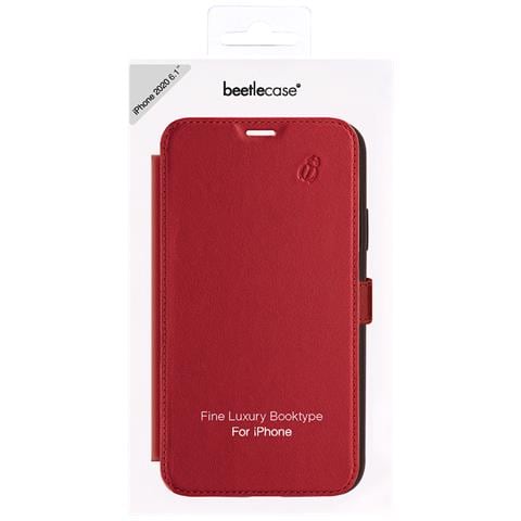 Custodia Per Iphone 12/iphone 12 Pro Premium Con Portacarte, Rosso - Foto 4