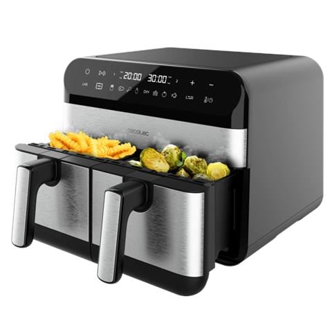 Friggitrice ad Aria Cecofry Advance9000 Capacità 9 Litri 2800 Watt Colore Nero / Inox - Foto 2