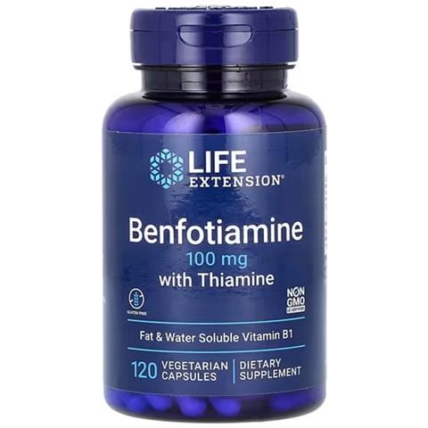 Benfotiamina 100 Mg Con Tiamina 120 Capsule Vegetariane - Foto 1
