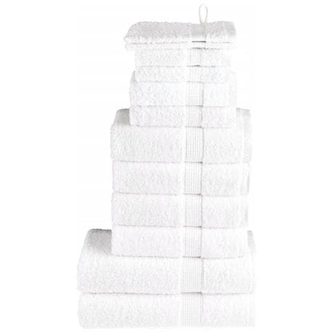 Set ASciugamani SOLUND 12 pz Bianchi 600 gsm - Foto 1