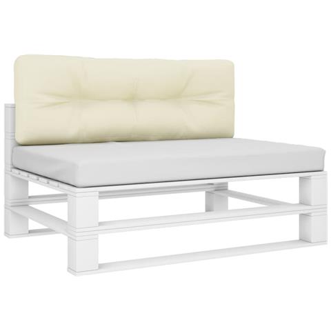 Cuscino Per Pallet Crema 120x40x12 Cm In Tessuto - Foto 3