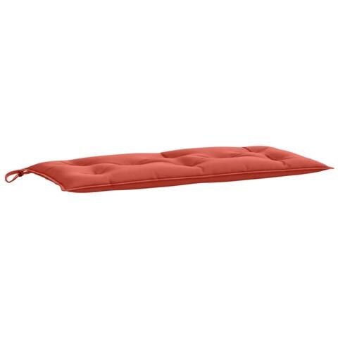 Cuscino Panca Giardino Rosso Mélange 100x50x7 Cm Tessuto - Foto 2