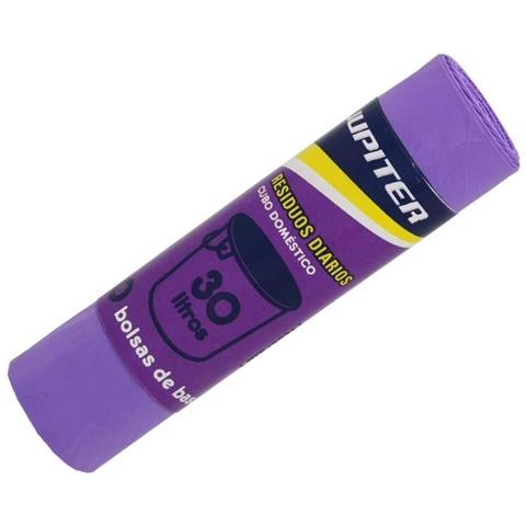 Sacco Della Spazzatura 10 Da 30l - Prima Qualità - Ideale Per Il Riciclo - Espositori Da 60 Rotoli - Colore V - Foto 1