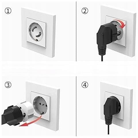 Tappo Di Sicurezza Per Prese Elettriche - Set Di 20 Pezzi Bianchi Per Sicurezza Rel - Foto 4