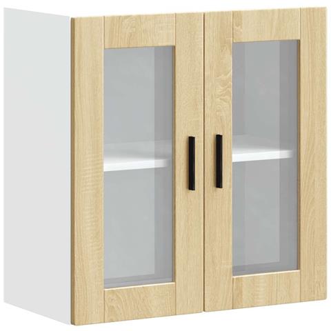 Pensile Da Cucina Con Porta In Vetro Porto Rovere Sonoma - Foto 2