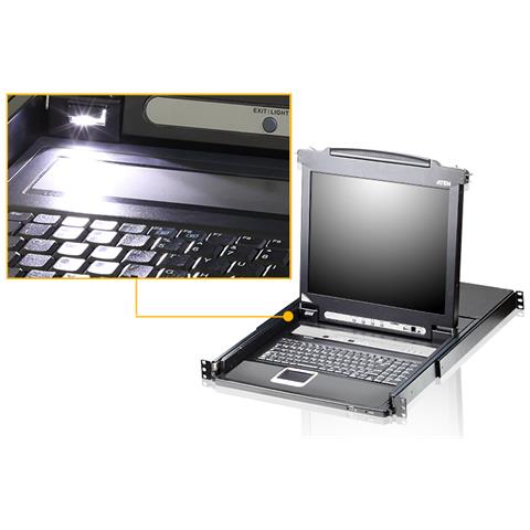 CL5708MW switch per keyboard-video-mouse (kvm) Montaggio rack Nero - Foto 2