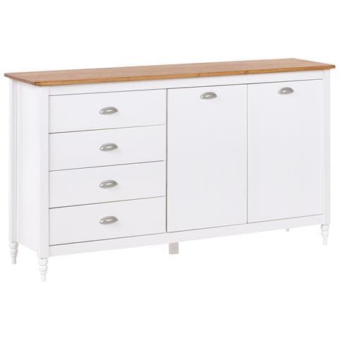Credenza A 2 Ante Shillington Legno Di Pino Bianco - Foto 2