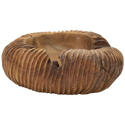 Vassoio Natura 15 - Marrone - Legno - 37x40x16 Cm - Foto 1