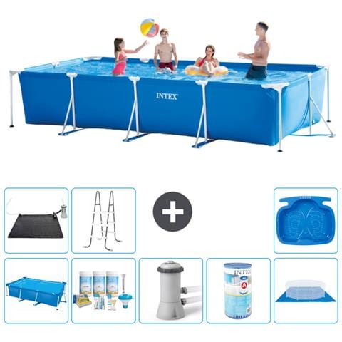 Piscina Fuori Terra - Rettangolo - 450x220x84 Cm - Blu - Include Accessori Coordinati A310 - Foto 1