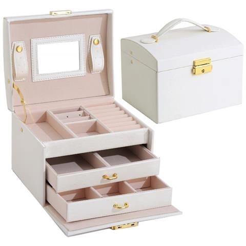 Portagioie Con Doppi Cassetti White - Foto 2