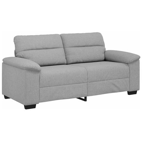 Divano a 2 Posti Grigio Nuvola 140 cm in Tessuto - Foto 1