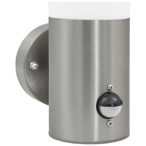 Applique da esterno  con sensore in acciaio inox argento IP44 - Foto 9