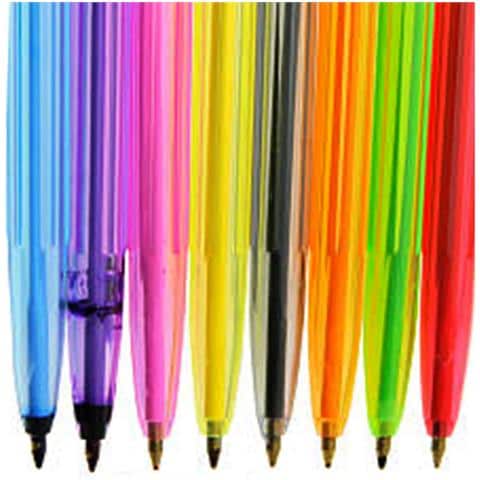 Set Di 10 Penne A Sfera Colori Assortiti, Multicolore - Foto 2