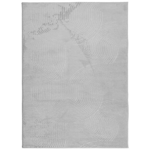 Lusso Casadino - Tappeto Iza A Pelo Corto Aspetto Scandinavo Grigio 240x340 Cm - Foto 1