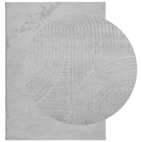 Lusso Casadino - Tappeto Iza A Pelo Corto Aspetto Scandinavo Grigio 240x340 Cm - Foto 2