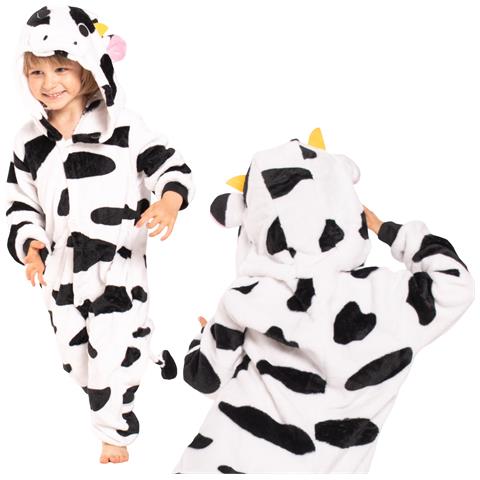 Pigiama Per Bambini Kigurumi Onesie Costume Mucca 125-135 Cm - Foto 1
