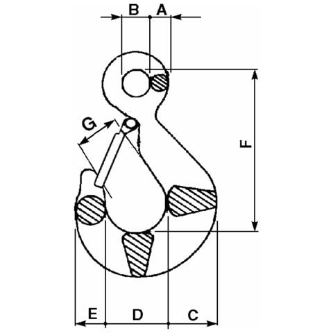 Gancio Con Sicura Portata 1000kg Confezione Da 2 Pezzi - Foto 2