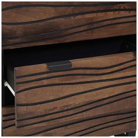 Sideboards con cassetto 2 pcs Marrone 60 x 33.5 x 75 cm - Foto 9