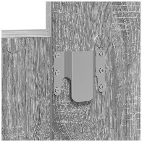 Tavolo trucco a parete con luci LED Grigio Sonoma - Foto 9