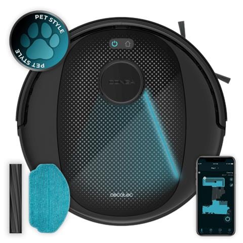 Robot Aspirapolvere Conga 7690 Immortal Max M Capacità 2,5 L Autonomia 220 min Colore Nero - Foto 1