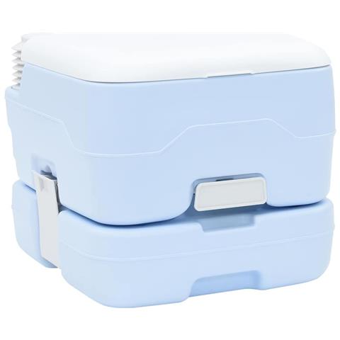 Toilette Portatile per Camping Azzurro 41.5 x 36.5 x 30 cm - Foto 1