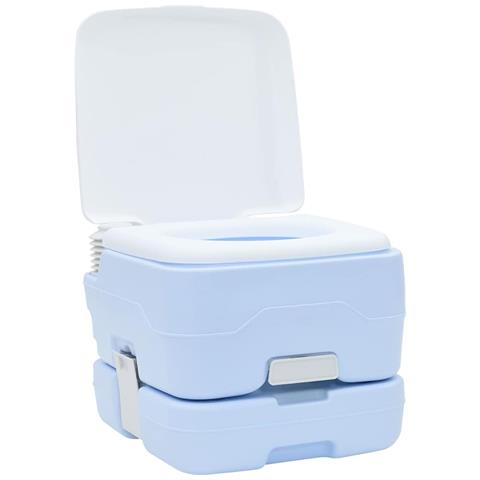 Toilette Portatile per Camping Azzurro 41.5 x 36.5 x 30 cm - Foto 2