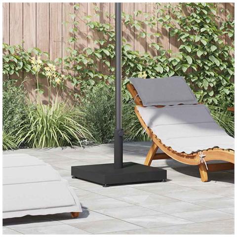 Base per Ombrello da Esterno Regolabile Nero 45 x 45 x 31.5 cm - Foto 2