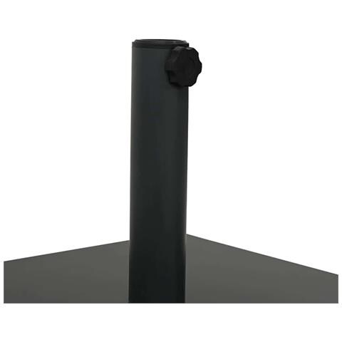 Base per Ombrello da Esterno Regolabile Nero 45 x 45 x 31.5 cm - Foto 9