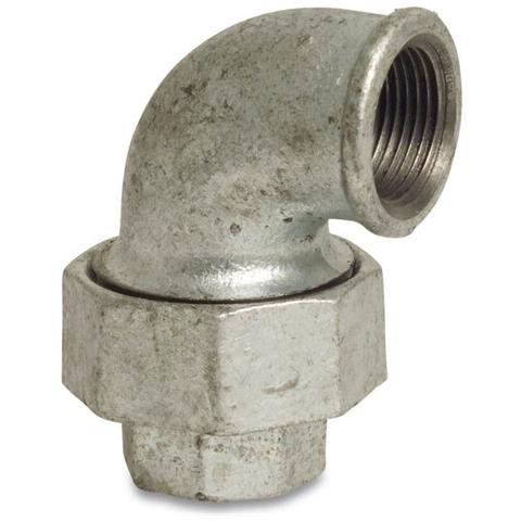Gomito Filettato In Ghisa Malleabile  2 Pollici  90 Gradi - Foto 1