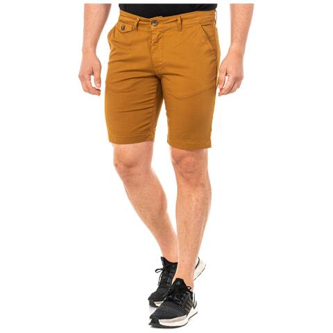 Bermuda Con Pantalone Dritto Basso Con Taglio E Passanti Per Cintura Lmb008 Uomo - Foto 1