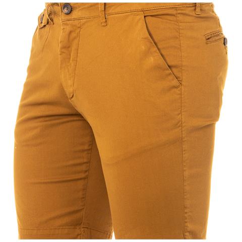 Bermuda Con Pantalone Dritto Basso Con Taglio E Passanti Per Cintura Lmb008 Uomo - Foto 3