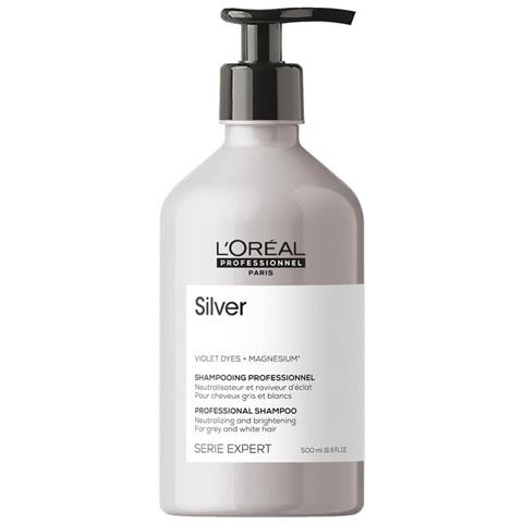 L'oreal Professionnel, Serie Expert Silver, Hair Shampoo, Neutralizing & Brightening, 500 Ml - Foto 1
